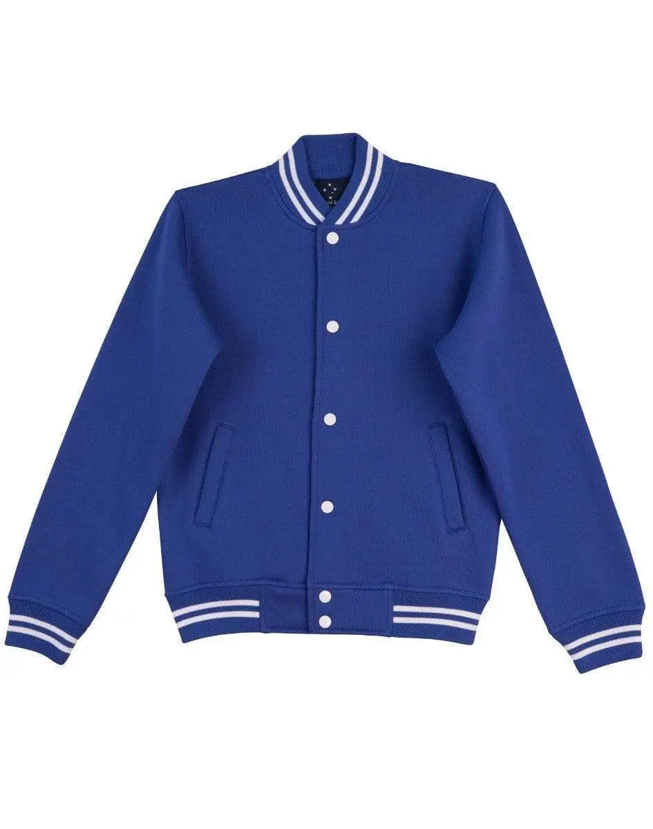 WINNING SPIRIT FLEECE LETTERMAN Kids' FL11K Casual Wear Winning Spirit Royal/White 6K